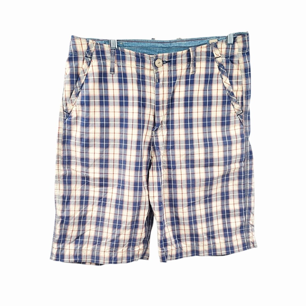 Lucky Brand Originals Men's Plaid Shorts - Size 33 - 100% Cotton